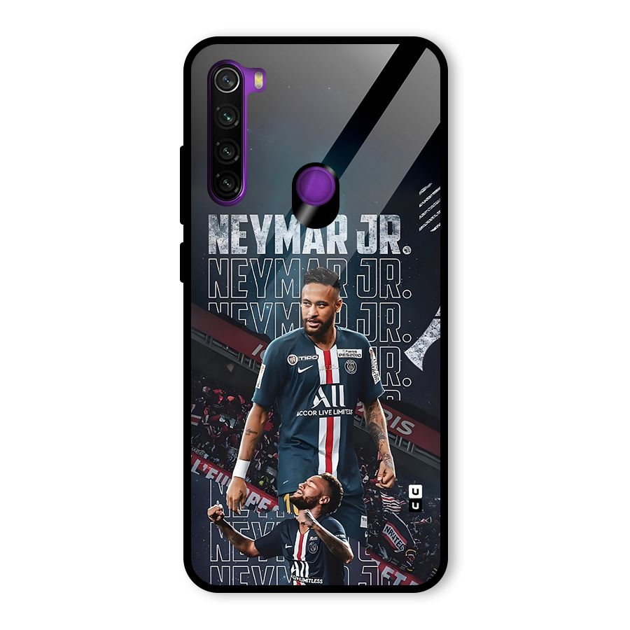 Artistic Striker Glass Back Case for Redmi Note 8