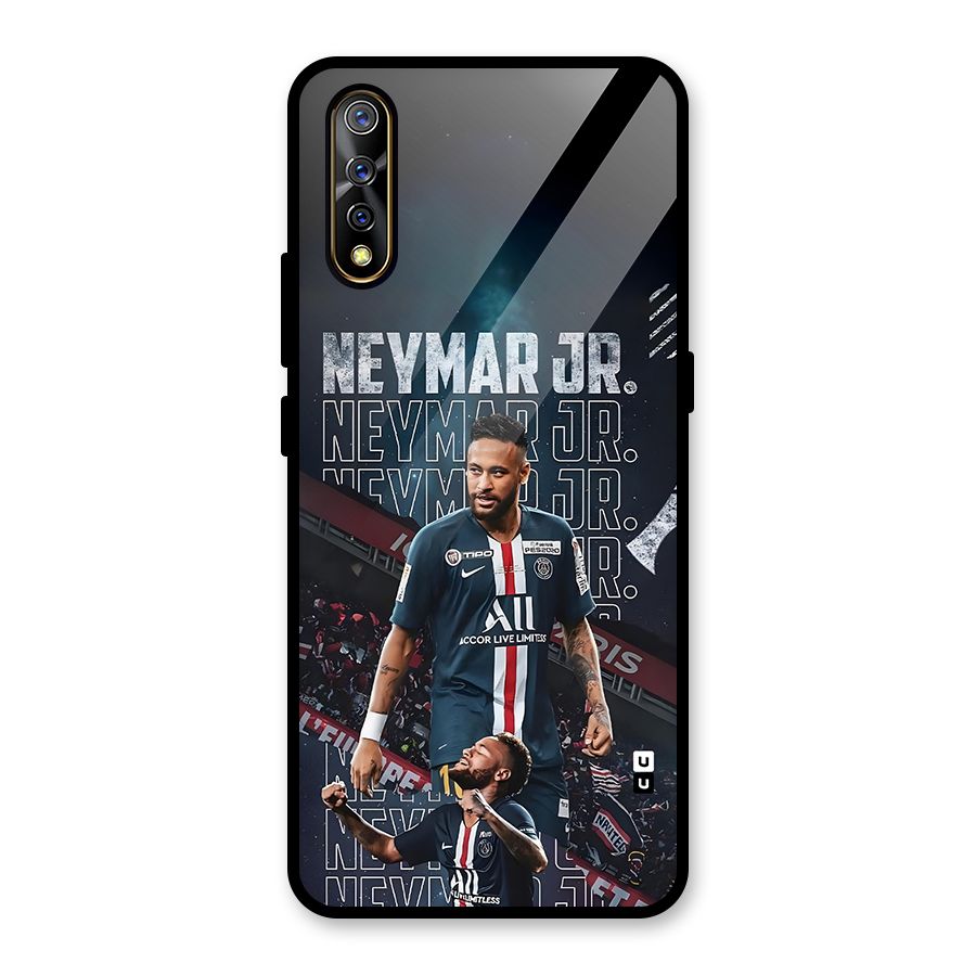 Artistic Striker Glass Back Case for Vivo S1