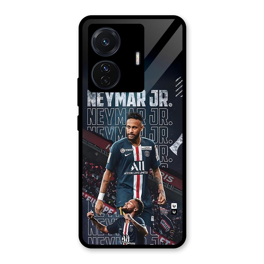 Artistic Striker Glass Back Case for Vivo T1 Pro