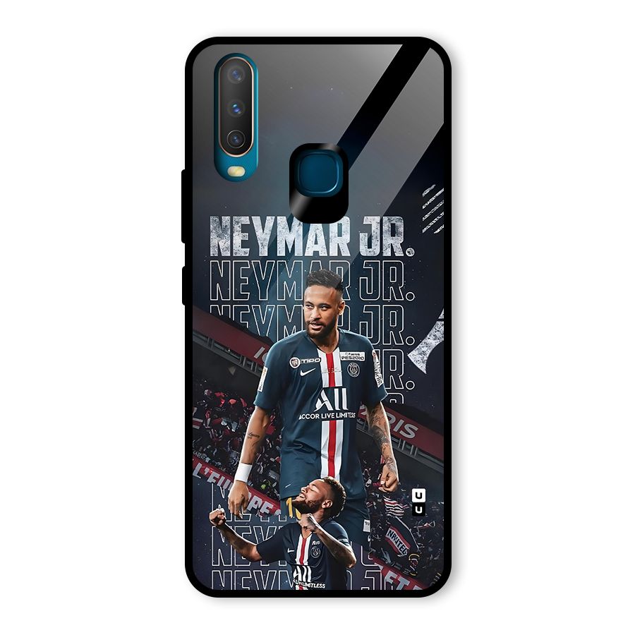 Artistic Striker Glass Back Case for Vivo U10