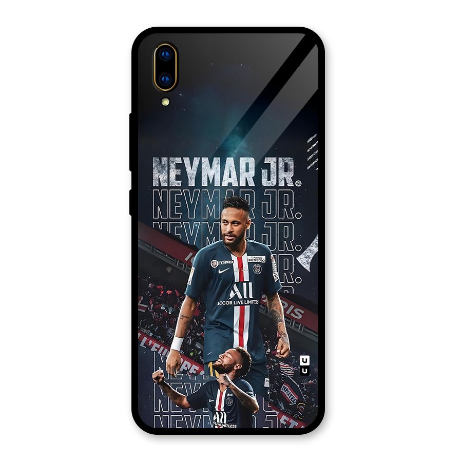 Artistic Striker Glass Back Case for Vivo V11 Pro