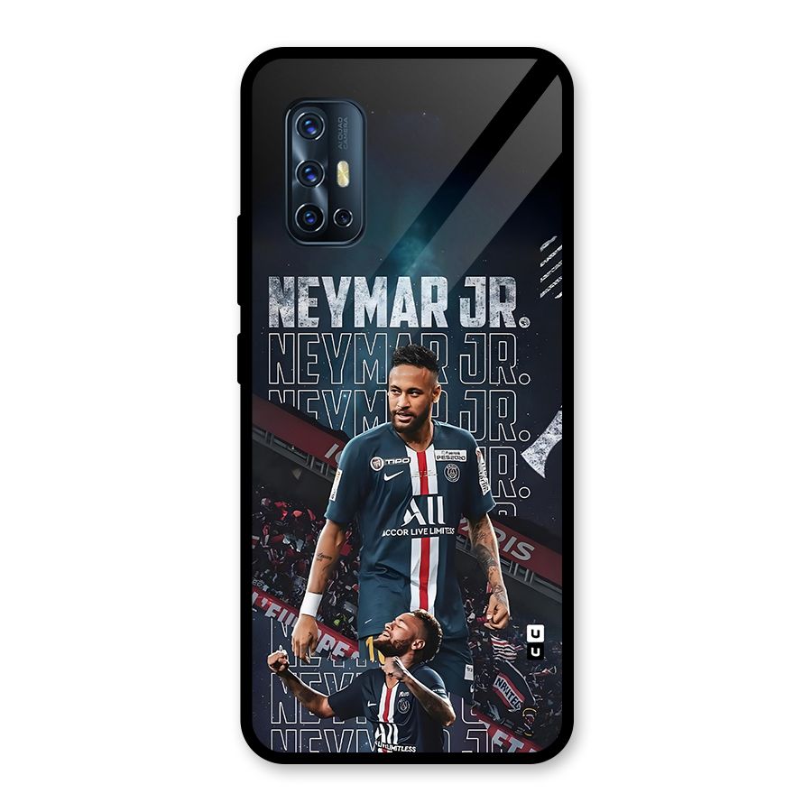 Artistic Striker Glass Back Case for Vivo V17