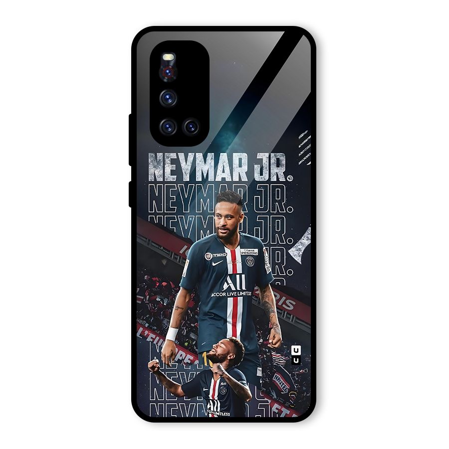 Artistic Striker Glass Back Case for Vivo V19
