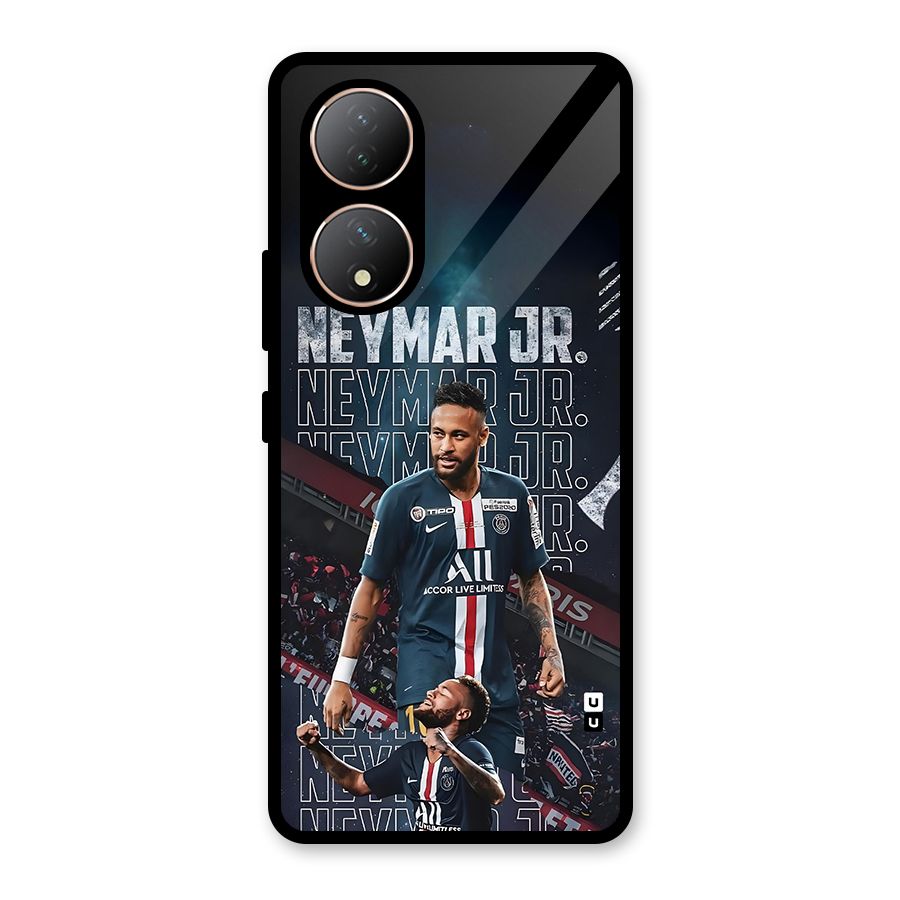 Artistic Striker Glass Back Case for Vivo Y100A