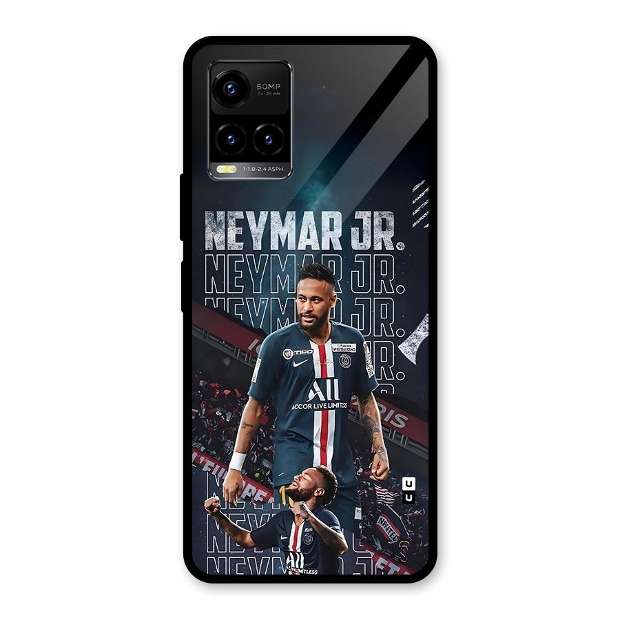 Artistic Striker Glass Back Case for Vivo Y21T