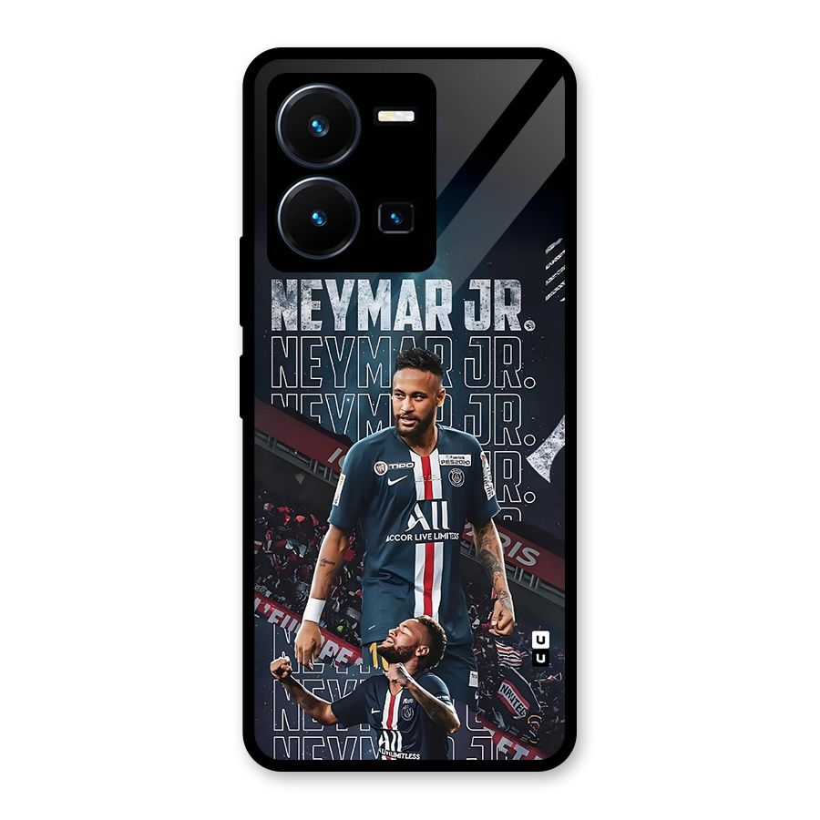Artistic Striker Glass Back Case for Vivo Y35