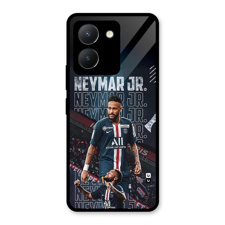 Artistic Striker Glass Back Case for Vivo Y36