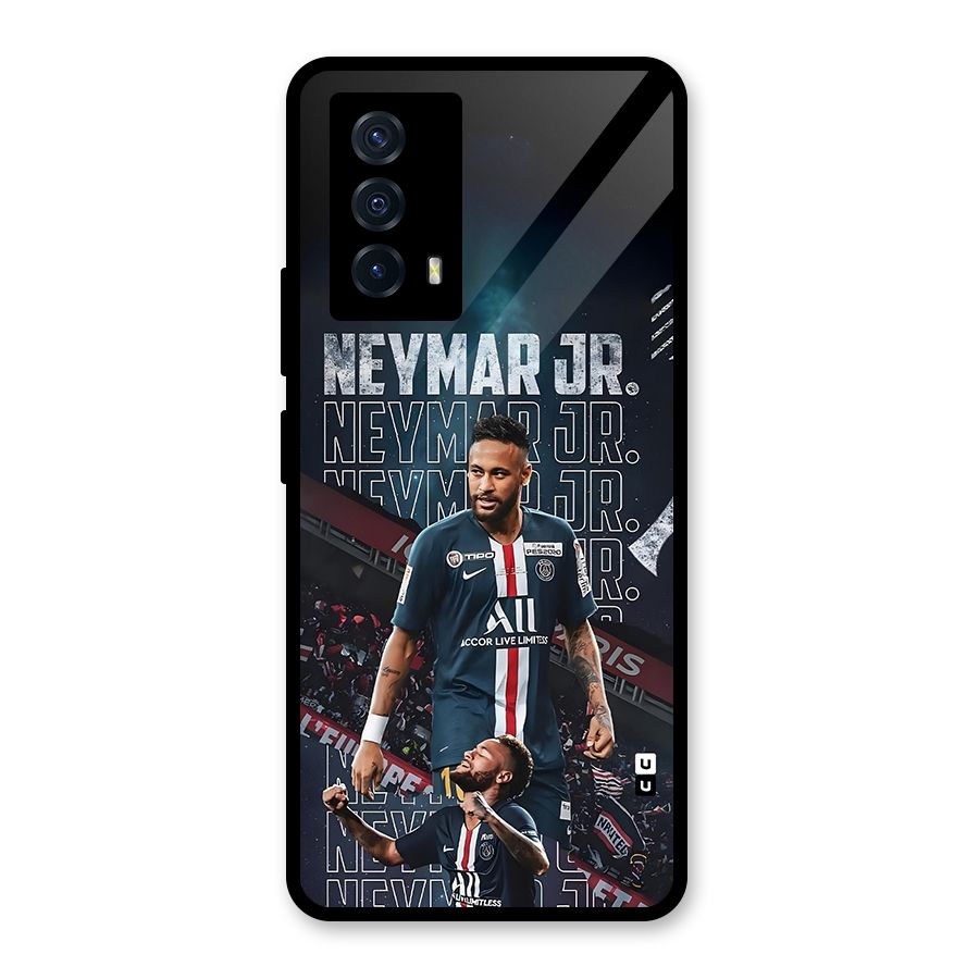 Artistic Striker Glass Back Case for Vivo iQOO Z5