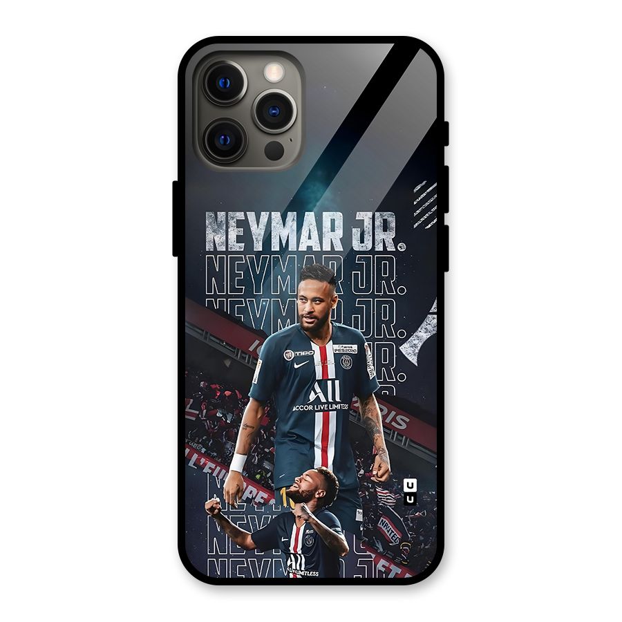 Artistic Striker Glass Back Case for iPhone 12 Pro Max