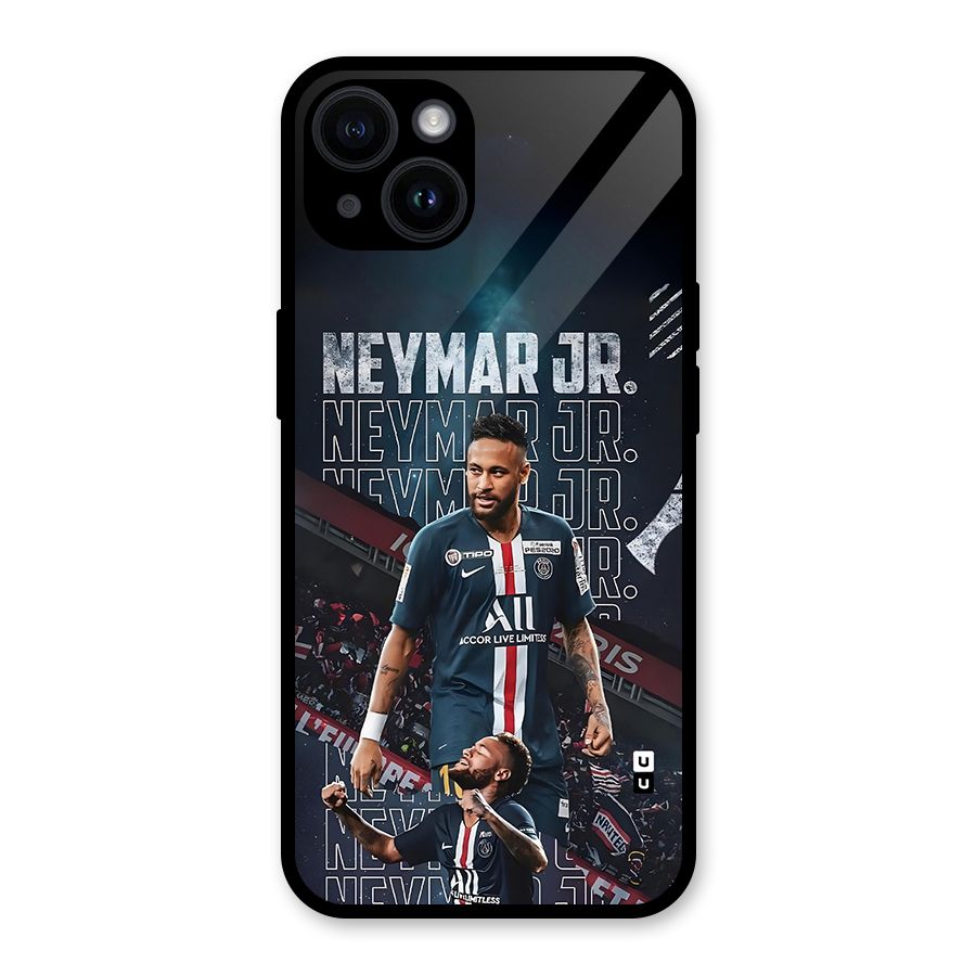 Artistic Striker Glass Back Case for iPhone 14
