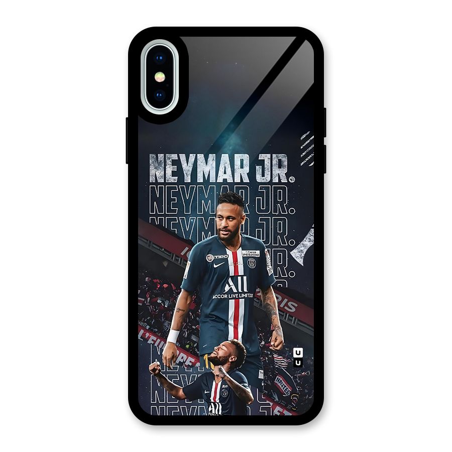 Artistic Striker Glass Back Case for iPhone X