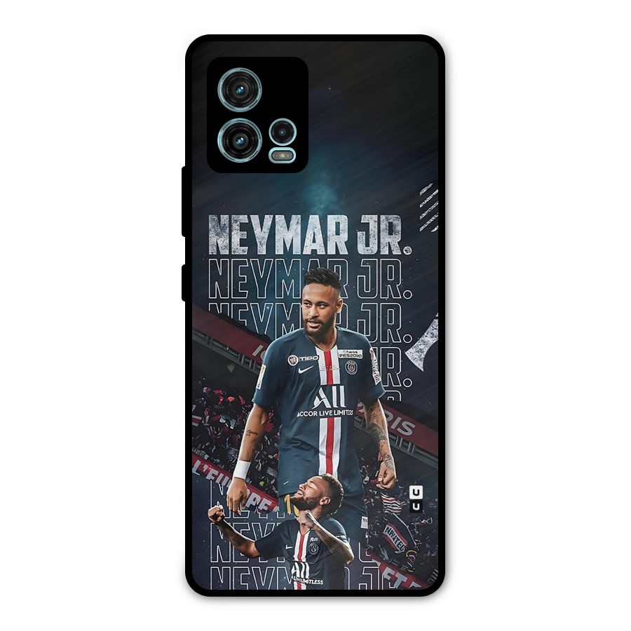 Artistic Striker Metal Back Case for Moto G72
