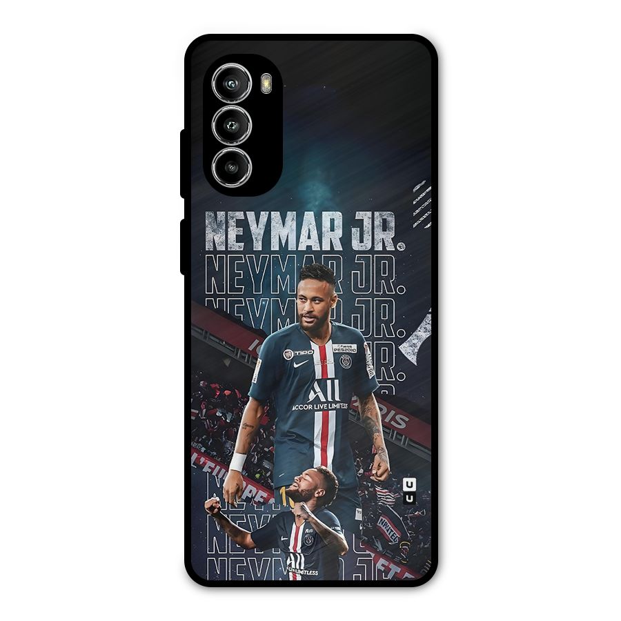 Artistic Striker Metal Back Case for Moto G82