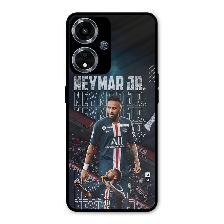 Artistic Striker Metal Back Case for Oppo A59