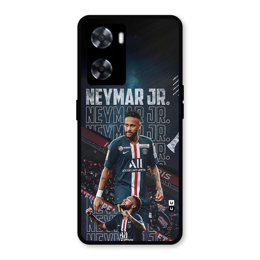 Artistic Striker Metal Back Case for Oppo A77