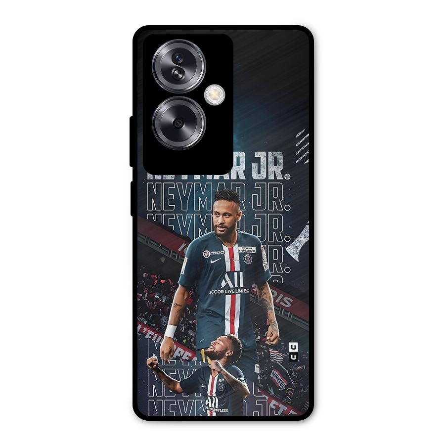 Artistic Striker Metal Back Case for Oppo A79 5G