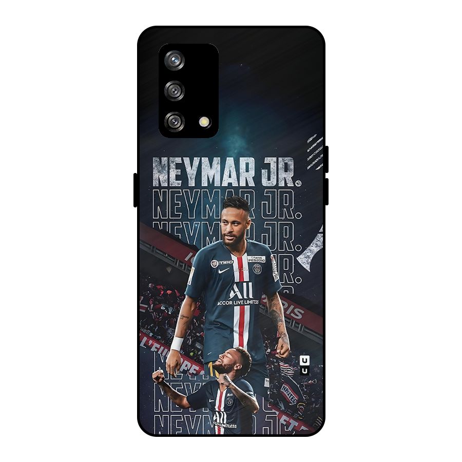 Artistic Striker Metal Back Case for Oppo F19