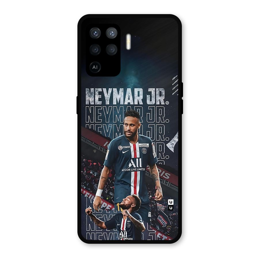 Artistic Striker Metal Back Case for Oppo F19 Pro