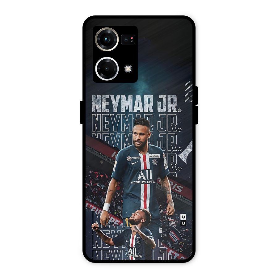Artistic Striker Metal Back Case for Oppo F21 Pro 4G