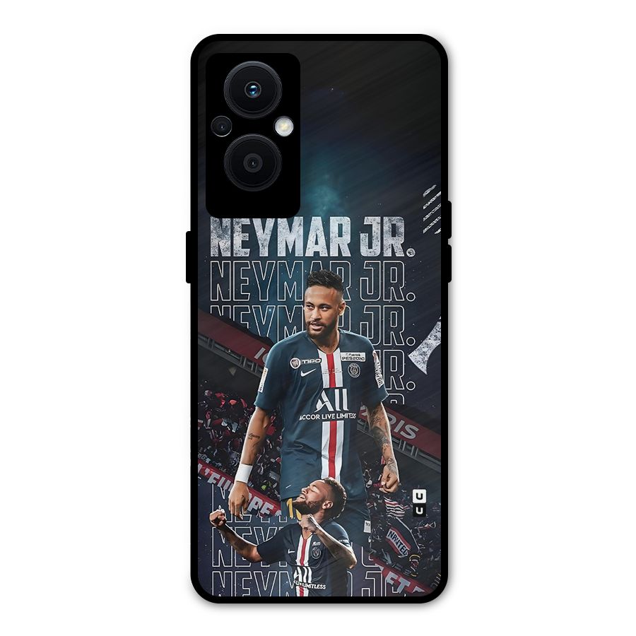 Artistic Striker Metal Back Case for Oppo F21 Pro 5G