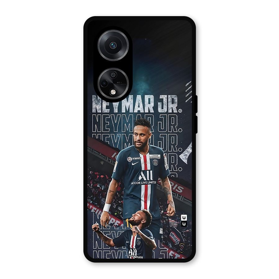 Artistic Striker Metal Back Case for Oppo F23