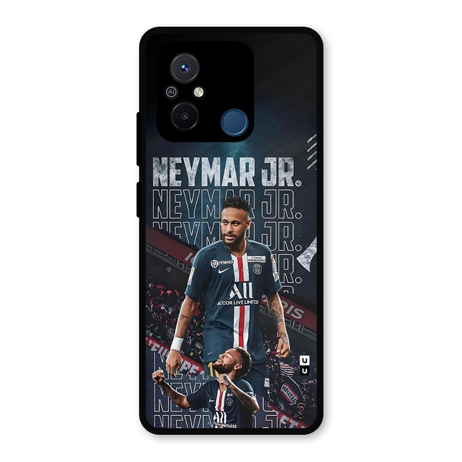 Artistic Striker Metal Back Case for Poco C55