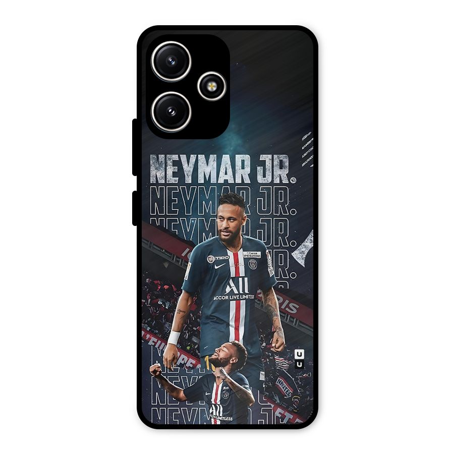 Artistic Striker Metal Back Case for Poco M6 Pro