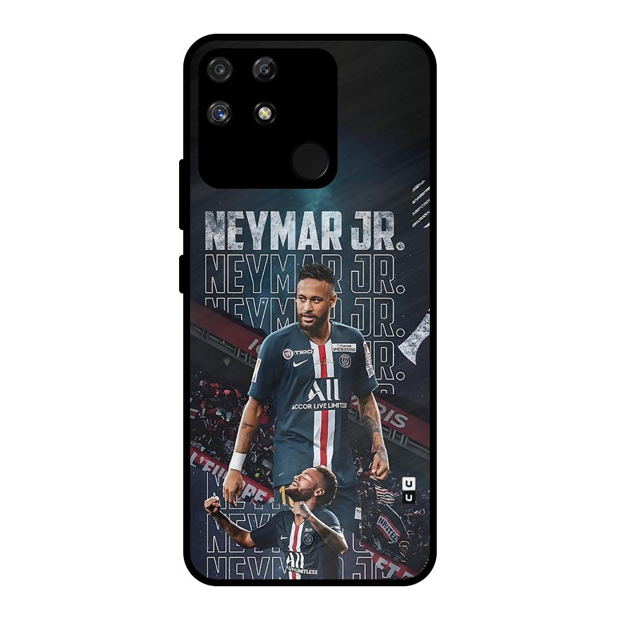 Artistic Striker Metal Back Case for Realme Narzo 50A
