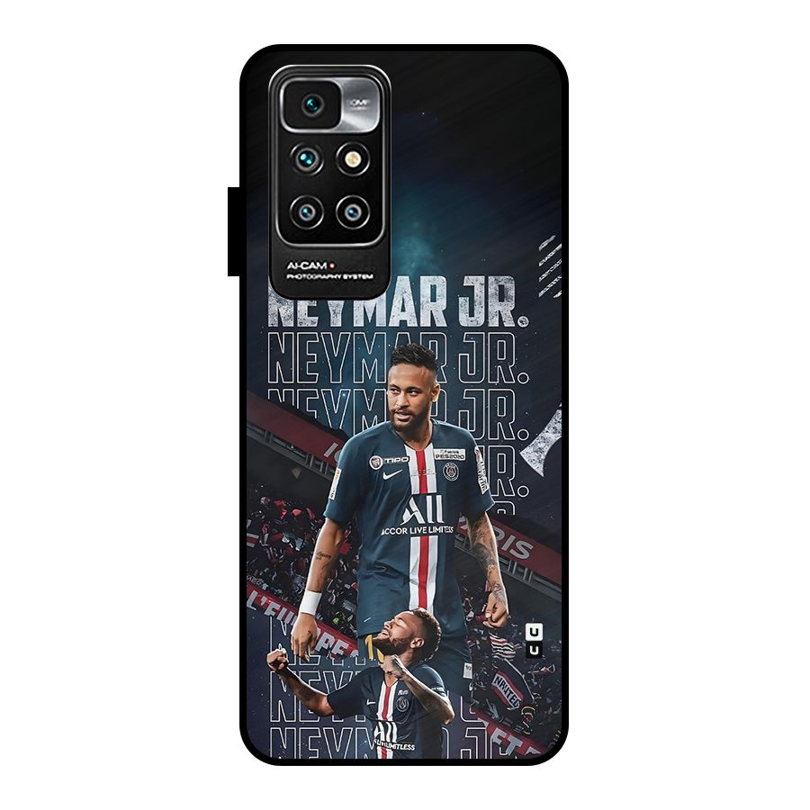 Artistic Striker Metal Back Case for Redmi 10 Prime