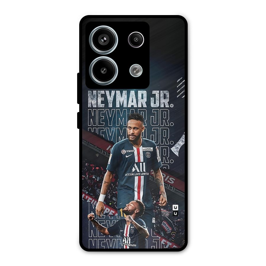 Artistic Striker Metal Back Case for Redmi Note 13 Pro 5G