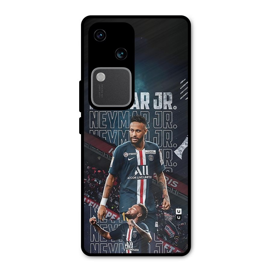 Artistic Striker Metal Back Case for Vivo V30 Pro