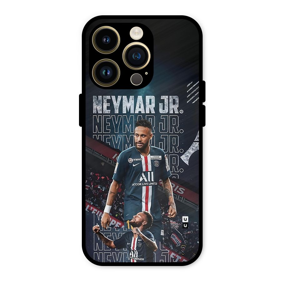 Artistic Striker Metal Back Case for iPhone 14 Pro