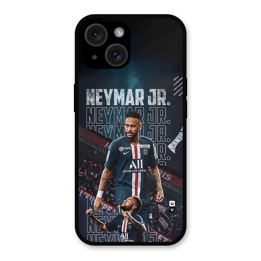 Artistic Striker Metal Back Case for iPhone 15