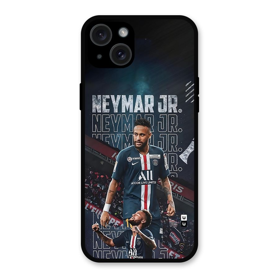 Artistic Striker Metal Back Case for iPhone 15 Plus