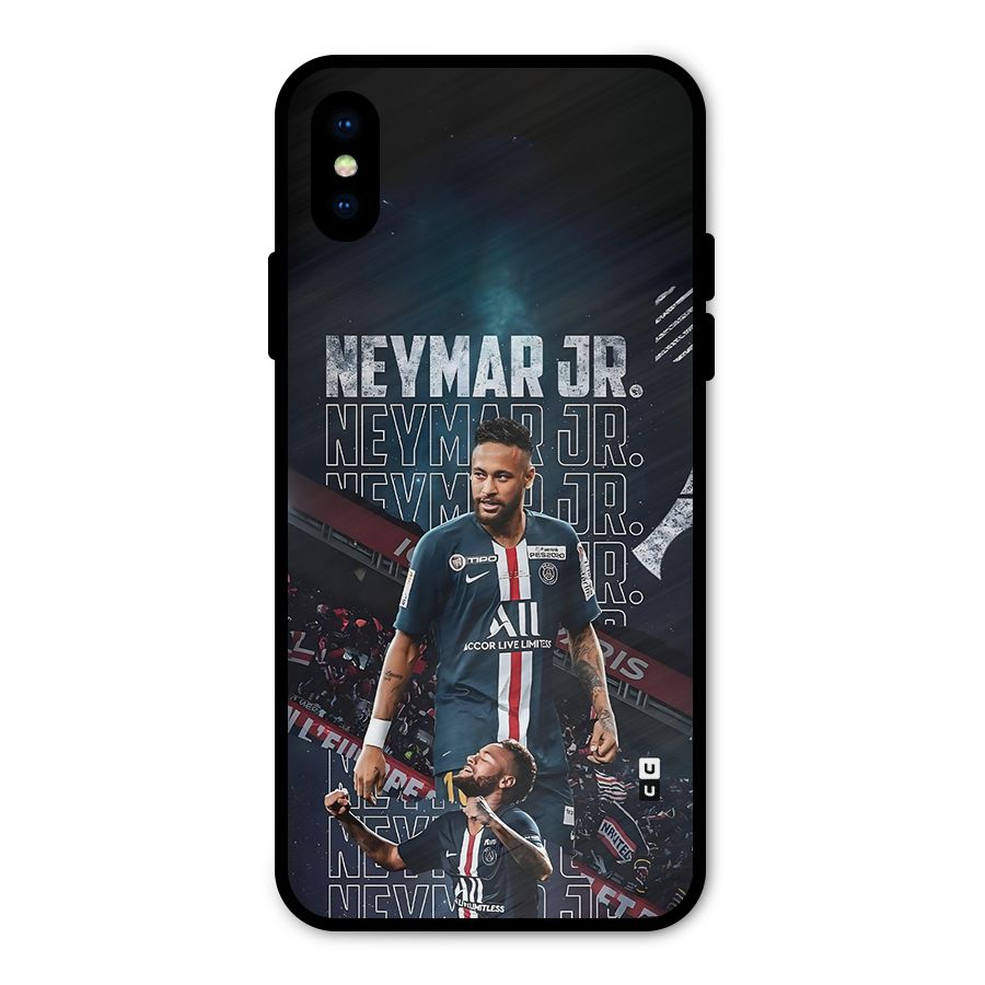 Artistic Striker Metal Back Case for iPhone XS