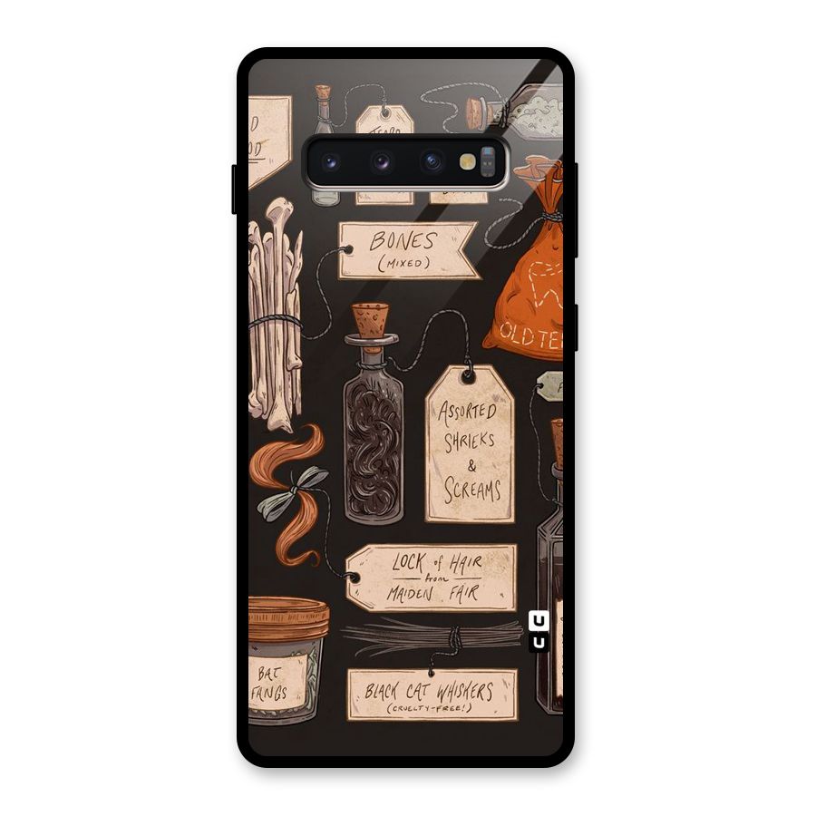 Asorted Shreks Glass Back Case for Galaxy S10 Plus