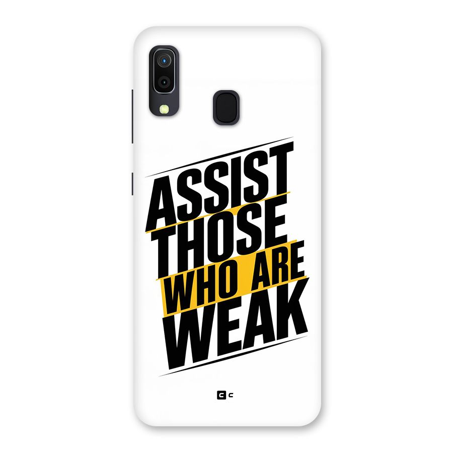 Assist Weak Back Case for Galaxy A20