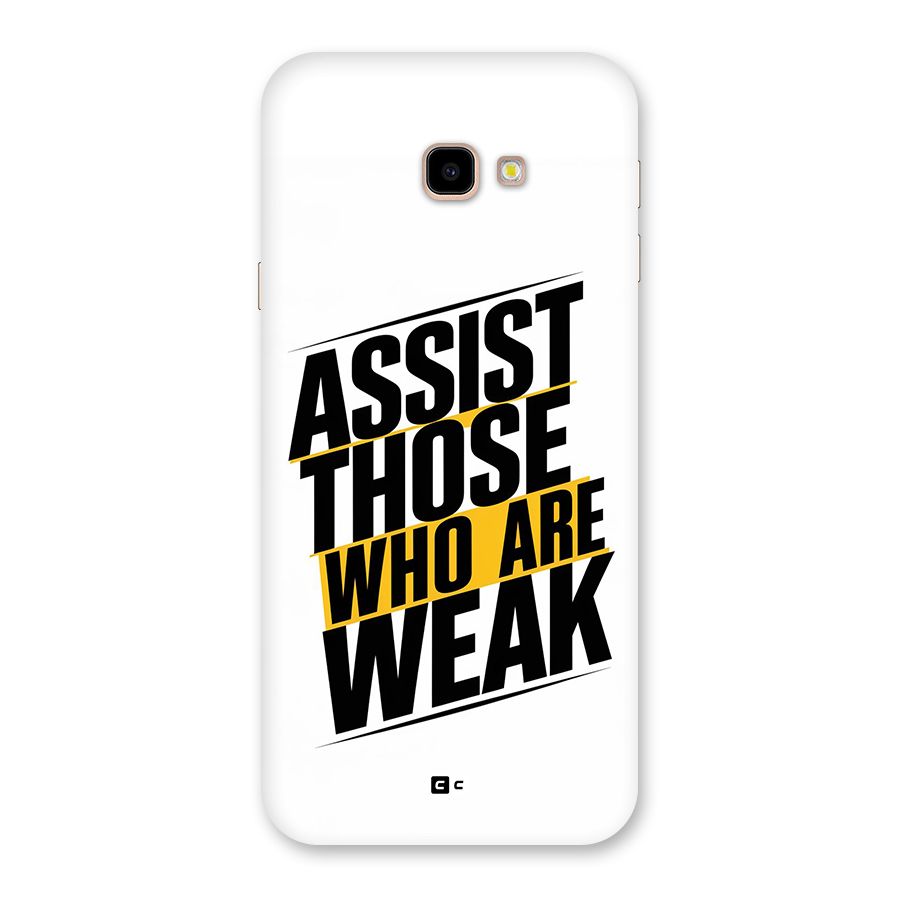 Assist Weak Back Case for Galaxy J4 Plus