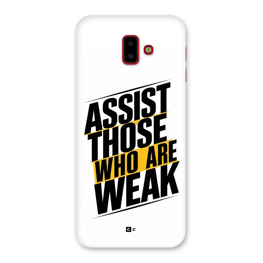 Assist Weak Back Case for Galaxy J6 Plus