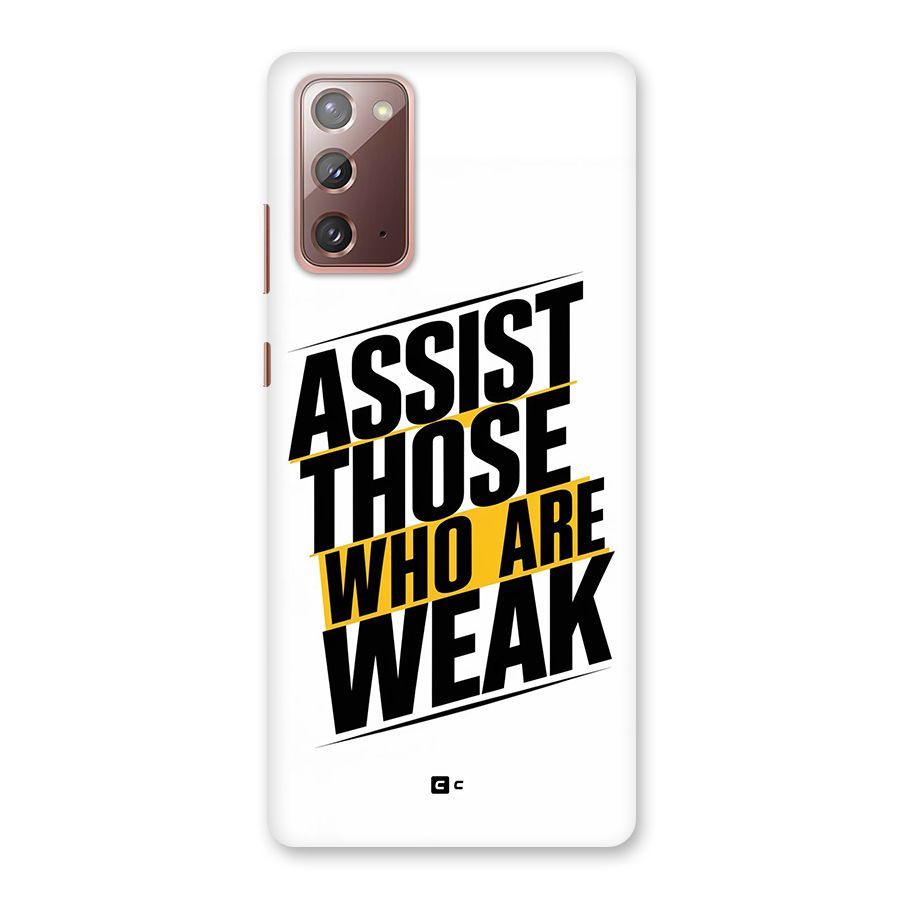 Assist Weak Back Case for Galaxy Note 20