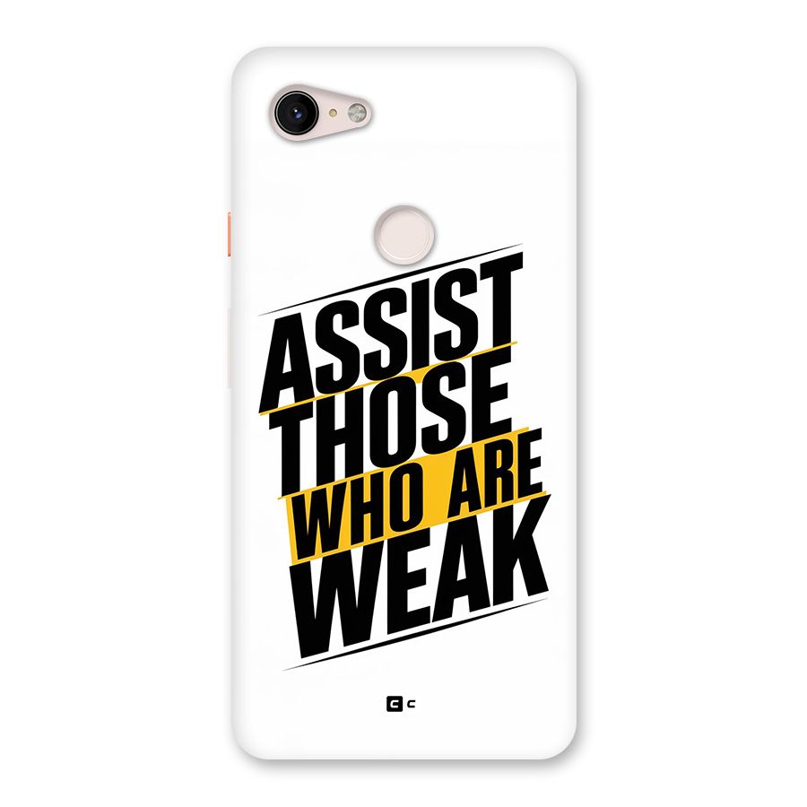 Assist Weak Back Case for Google Pixel 3 XL