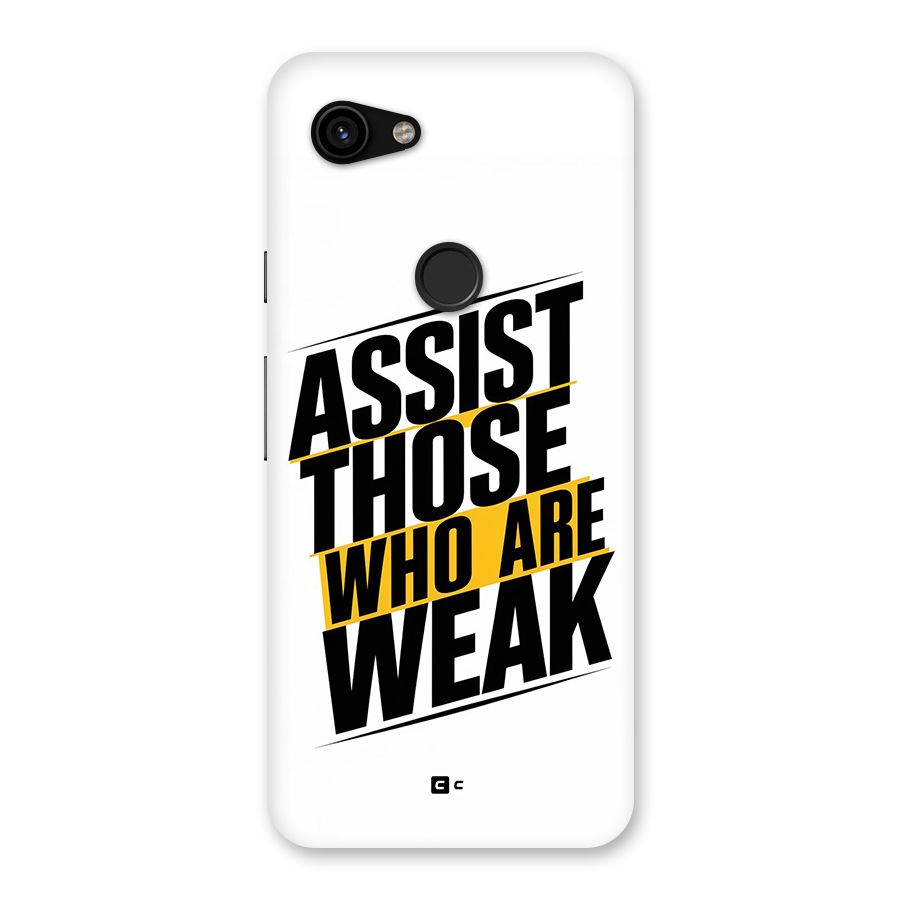 Assist Weak Back Case for Google Pixel 3a