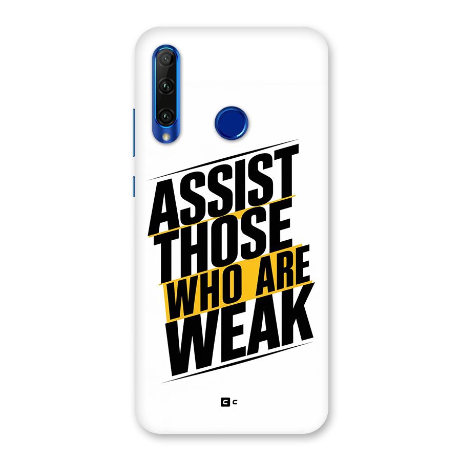 Assist Weak Back Case for Honor 20i