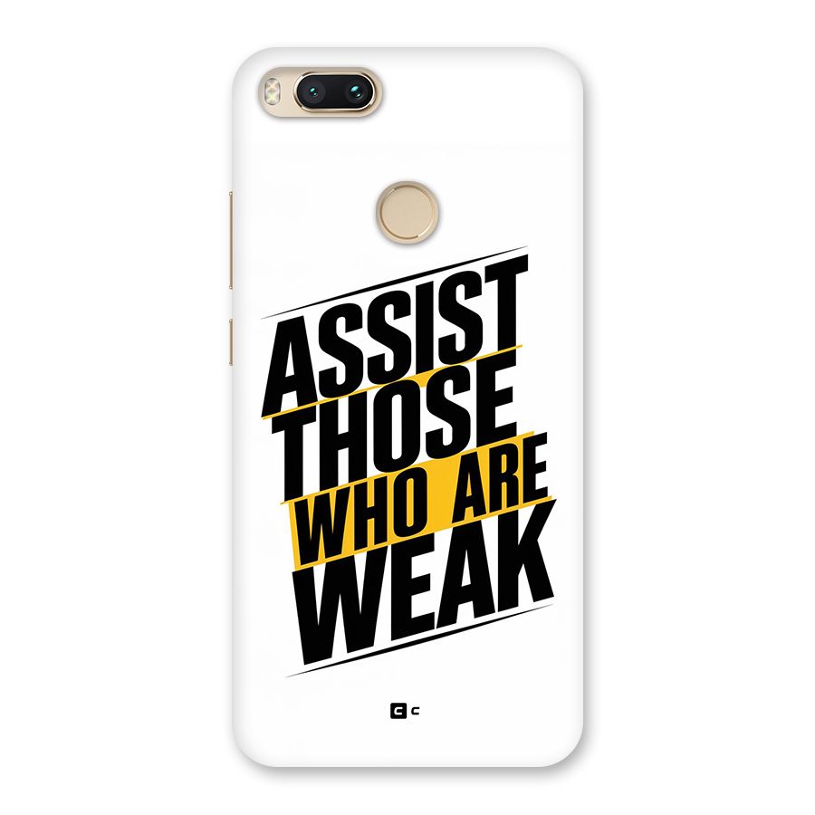 Assist Weak Back Case for Mi A1