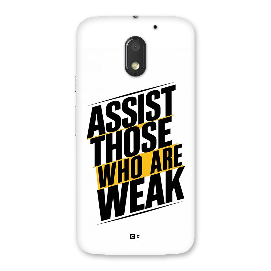 Assist Weak Back Case for Moto E3 Power