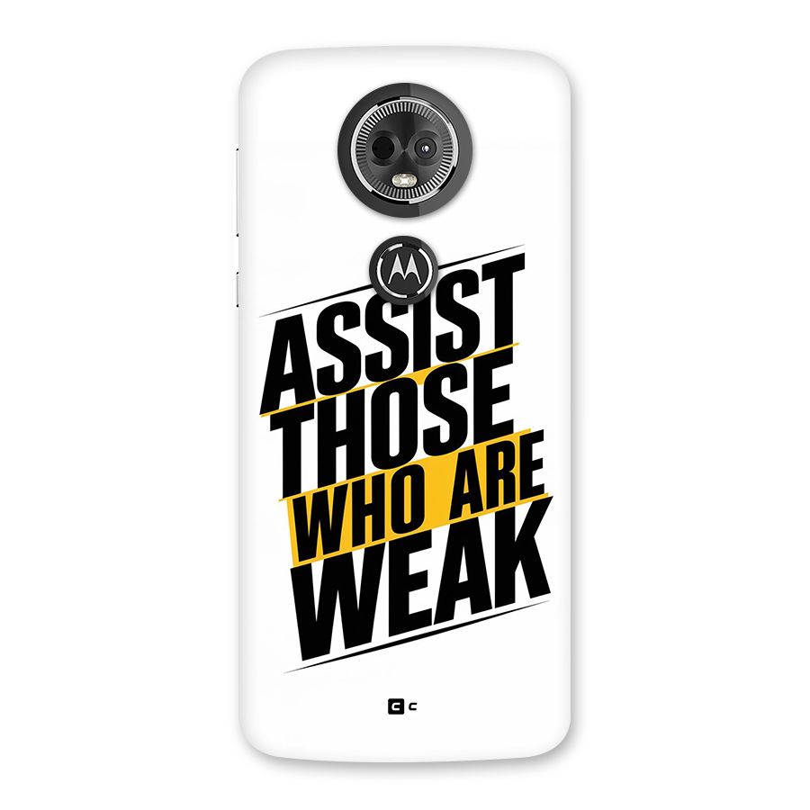 Assist Weak Back Case for Moto E5 Plus