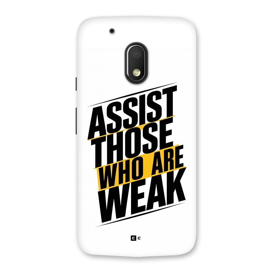 Assist Weak Back Case for Moto G4 Play
