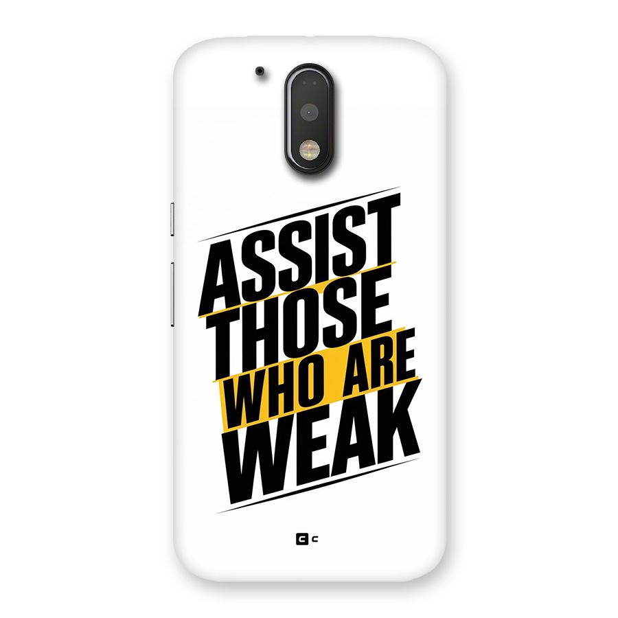 Assist Weak Back Case for Moto G4 Plus