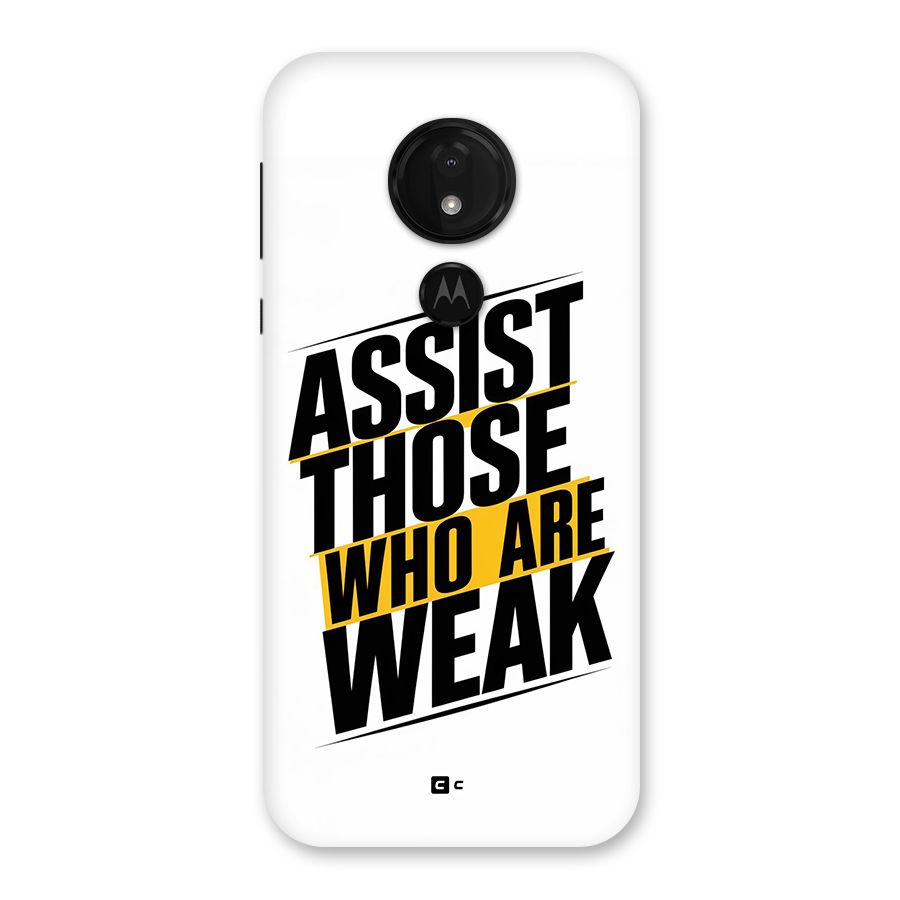 Assist Weak Back Case for Moto G7 Power
