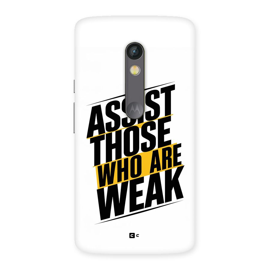 Assist Weak Back Case for Moto X Play